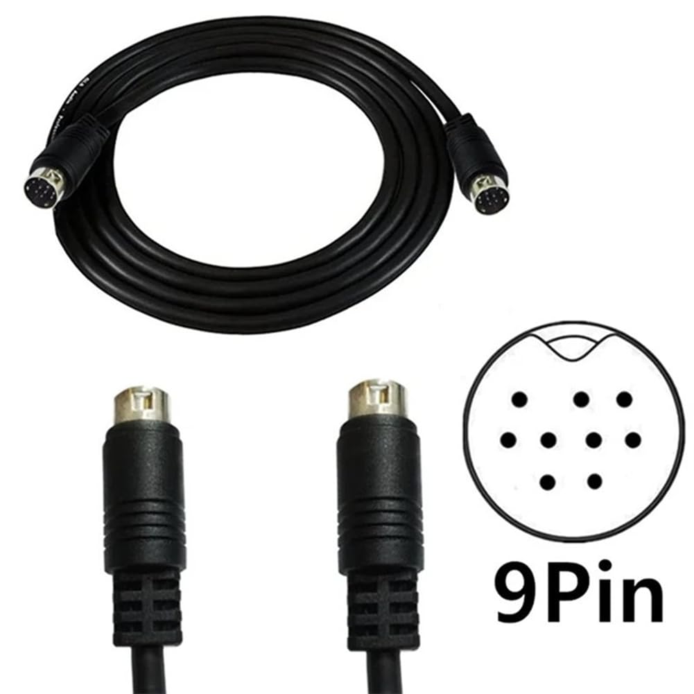 Amazon.co.jp: Bzvshdgee ミニDIN 9ピンオスから9ピンオスオーディオ
